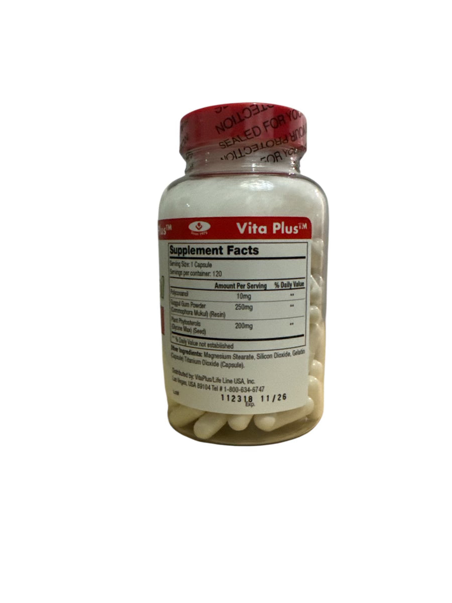 Chole Cosanol (Policosanol, guggulipids and phytosterols) 120 capsules