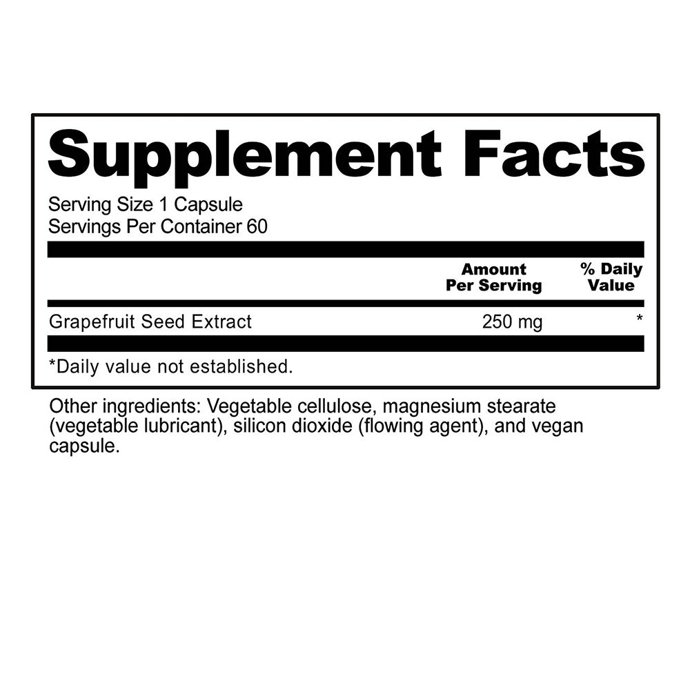 GSE Grapefruit Seed Ext. 250 mg 60 c