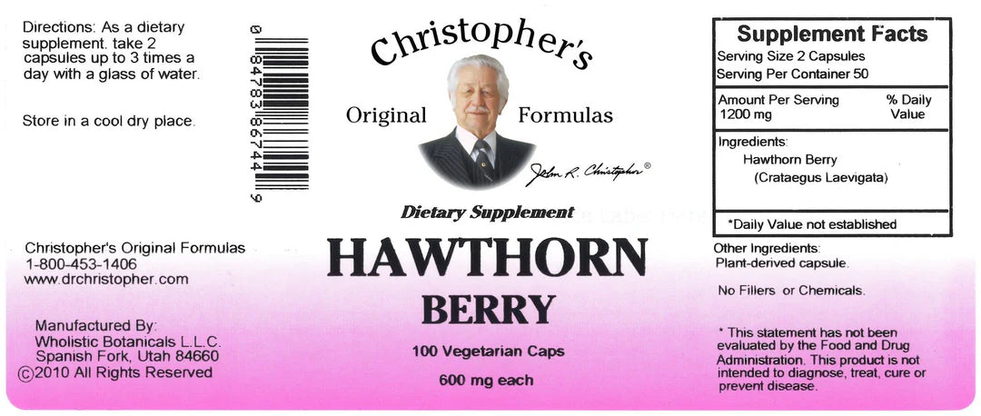 Hawthorn Berry 100 capsules