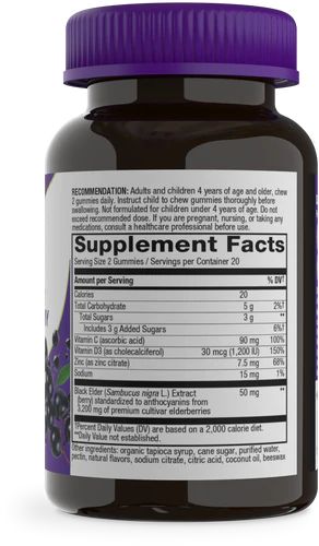 Sambucus Elderberry Gummies 60 cap