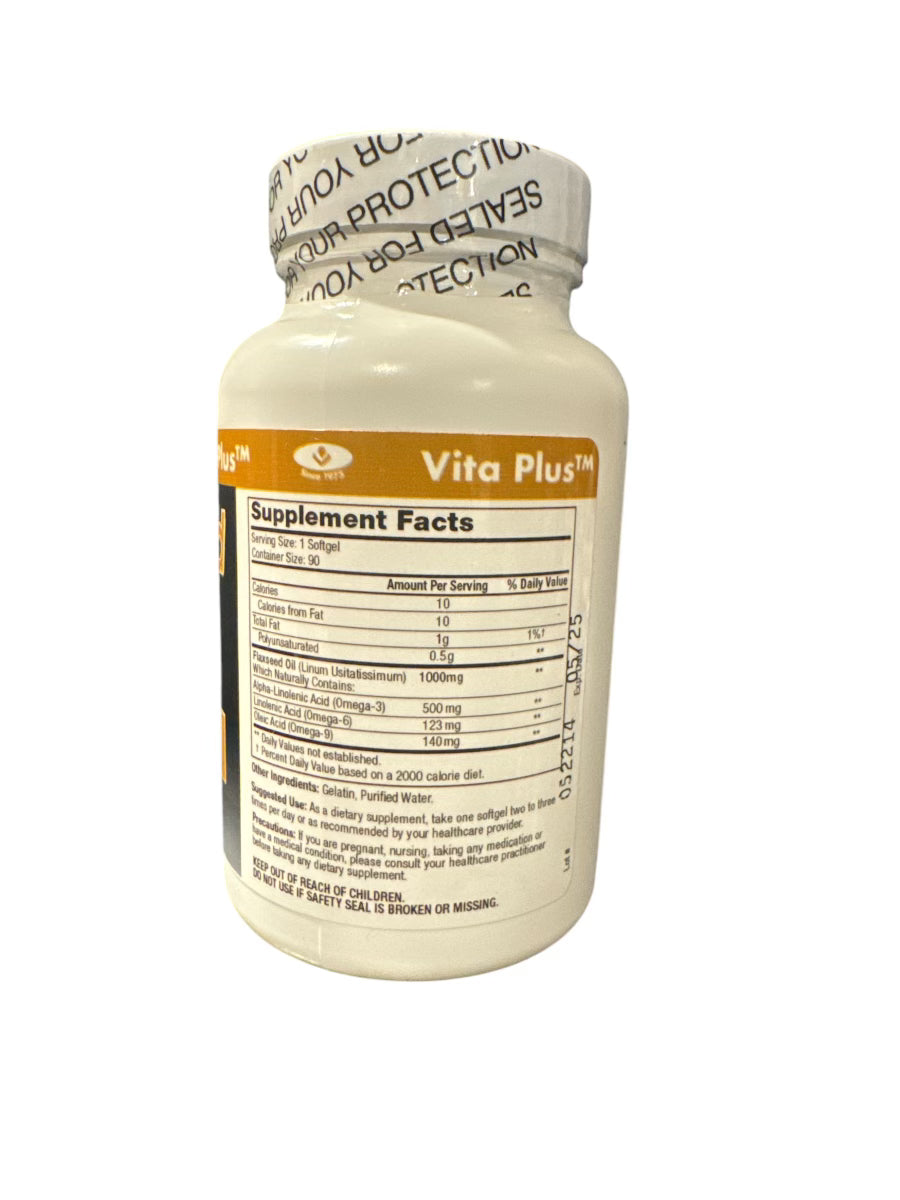 Flaxseed Oil 1000 mg 90 sgels