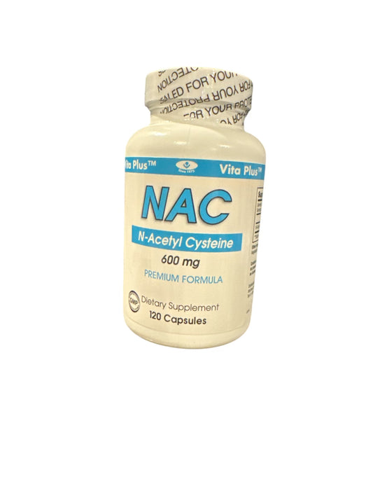NAC (N-Acetyl Cysteine) 600 mg 120 capsules
