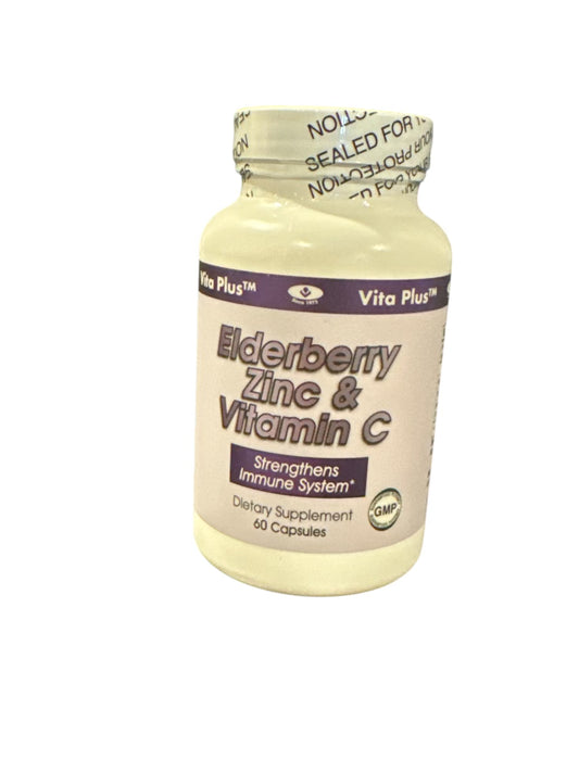 Elderberry, Zinc & Vit. C 60 Caps