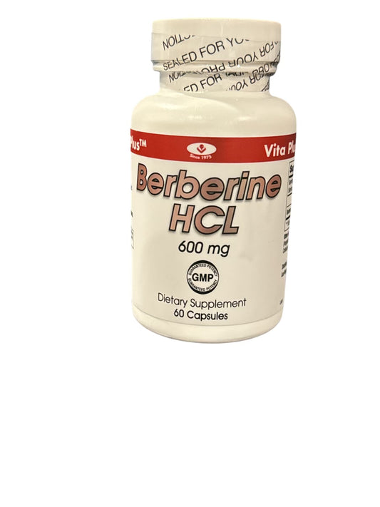 Berberine HCL 600 mg 60 tabs