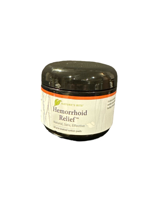 Hemorrhoid Relief 18 pre-soaked cotton pads