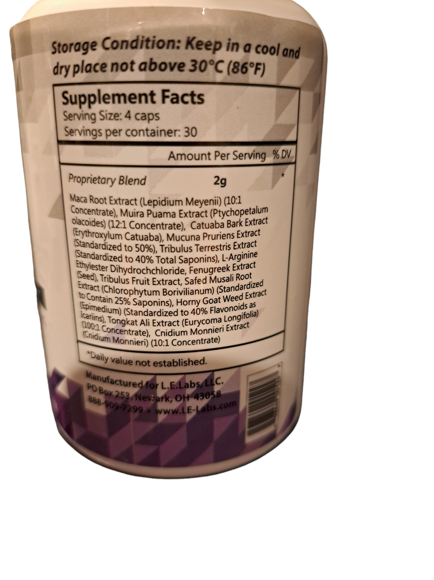 T-Edge Complex 120 vc Natural Testosterone Booster