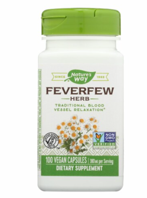 Feverfew 380 mg (FEV12) 100 vcaps
