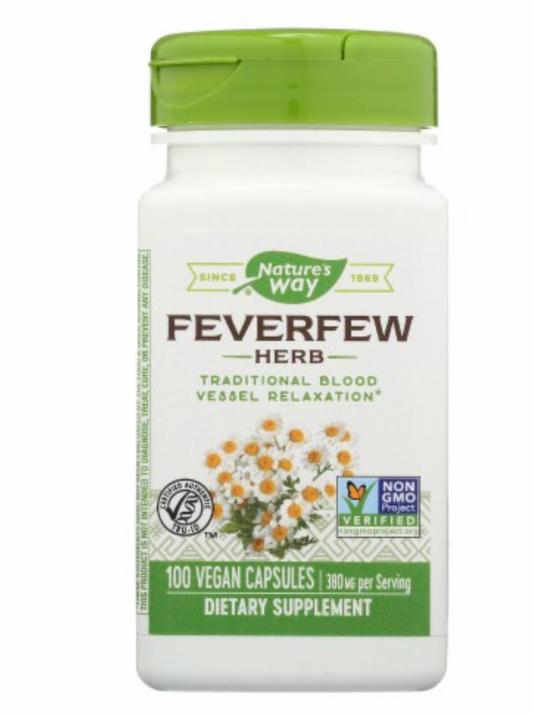 Feverfew 380 mg (FEV12) 100 vcaps