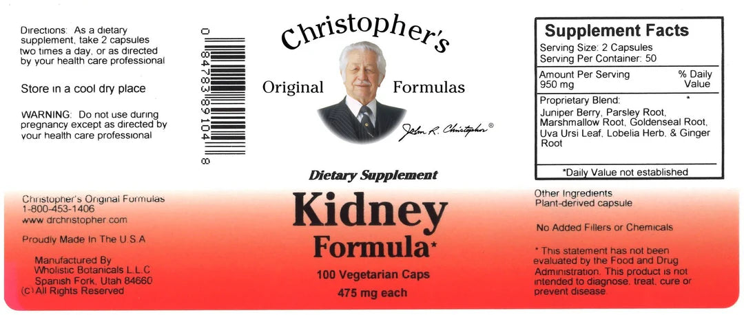 Kidney Formula 100 vc
