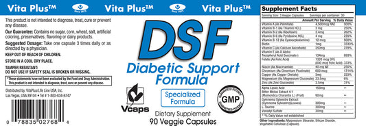 DSF Type 1 diabetic support 90 vcaps