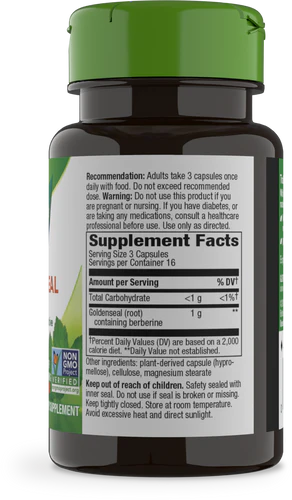 Goldenseal root 570 mg. 50 capsules